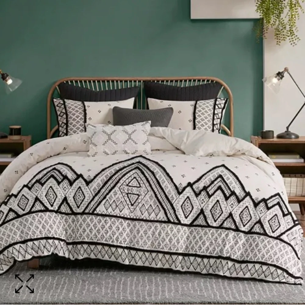 New! 3-piece Cotton Duvet Cover Set with Shams